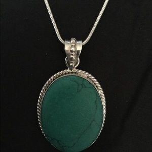Sterling silver turquoise necklace
